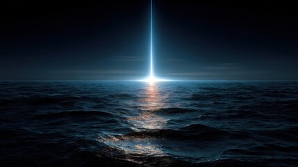 Cosmic beam over dark ocean