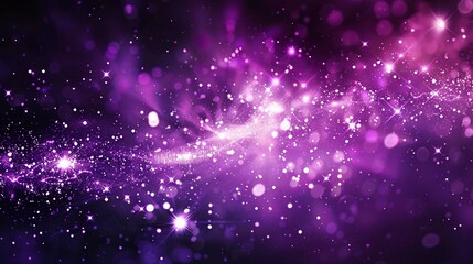 Obraz premium A royal purple square with twinkling white star