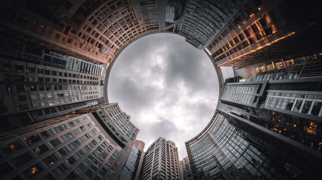 Urban sprawl viewed from below