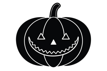 pumpkin with stitched mouth vector icon