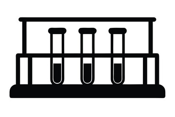 test tube rack vector icon