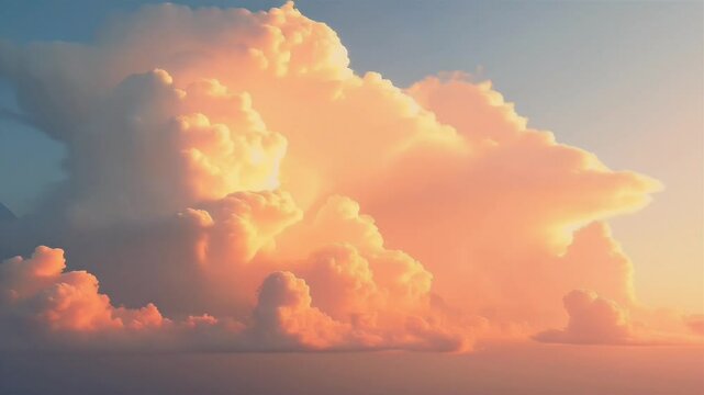 Towering cumulus clouds ignite lavender peach rose twilight descends offering epic time lapse sky perfect summer festival backdrops inspirational quote reels color grade test charts every frame
