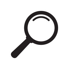 Loupe icon. Magnifying glass icon, magnifier symbol.