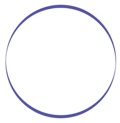 Elegant Purple Circle Outline - Clean Minimalist Ring Frame Element for Modern Design Projects