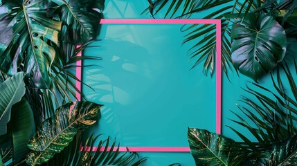 tropical paradise frame