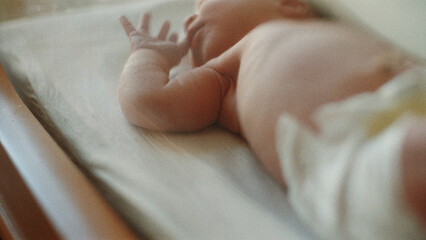 newborn baby girl hands