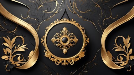 Luxury Black & Gold Backgrounds
for  wedding invitations, business flyers, and product packaging.

