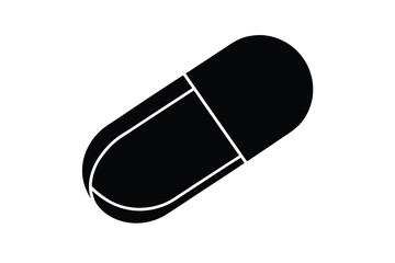 pill capsule vector icon