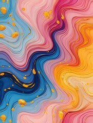 Buy abstract art print colorful swirl design modern home decor wall art canvas print