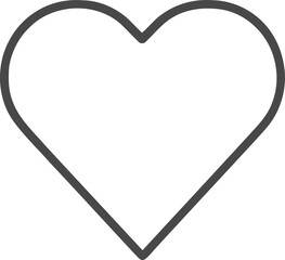 Card game heart symbol, line art icon editable vector illustration. Playing card casino, joker card icons