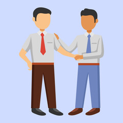 Business Partnership Vector Illustration
