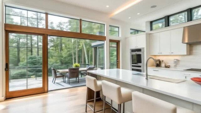 modern kitchen in modern house