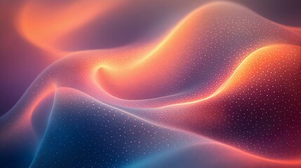 A mesmerizing abstract background featuring flowing waves in vibrant colors, with a smooth, dreamy texture and soft light reflections.