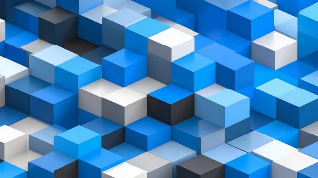 Abstract geometric cube pattern background