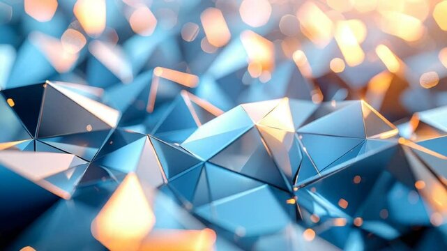 Abstract polygonal shapes design