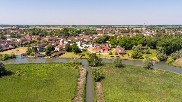 vista panoramica ostello rivalta sul mincio mantova