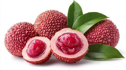 fresh ripe figs isolated on white