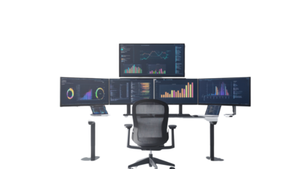 desktop settings on white background 