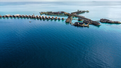 Obraz premium Villas over water in Malaysia