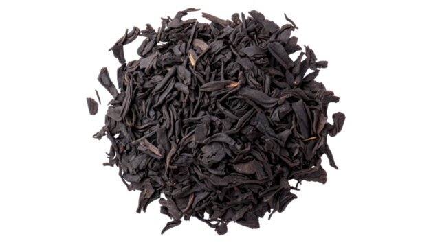 charged biochar on white background 