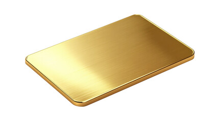 a gold coloured object on white background