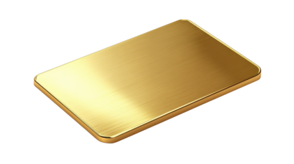 a gold coloured object on white background
