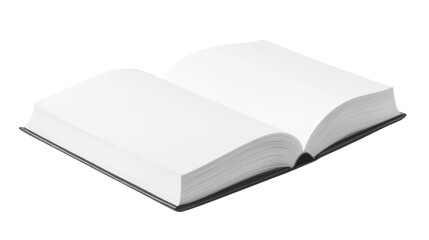 open book on white background