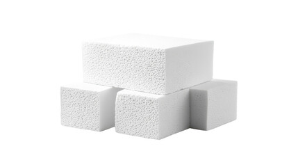 gym chalks on white background