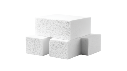 gym chalks on white background