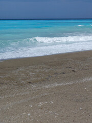 Panorama of Lefkada near Gialos beach, Greece