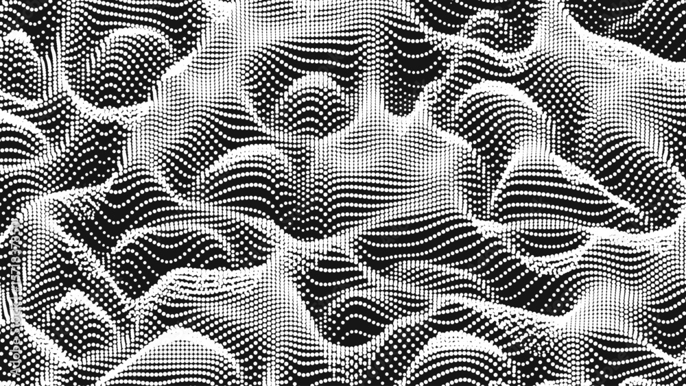 Sticker point wave noise texture. abstract dot background. technological cyberspace background.