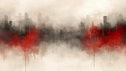 Obraz premium Horizontal pink watercolor background with soft gradient effect and organic textures for modern creative projects Generated with AI