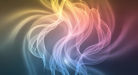 Fototapeta premium Abstract Gradient Wave Background Digital Illustration