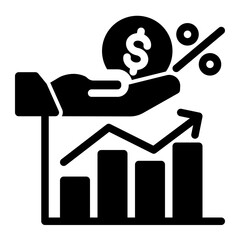 Loan Debt Revenue Icon from Accounting Icon Collection (Solid Style)