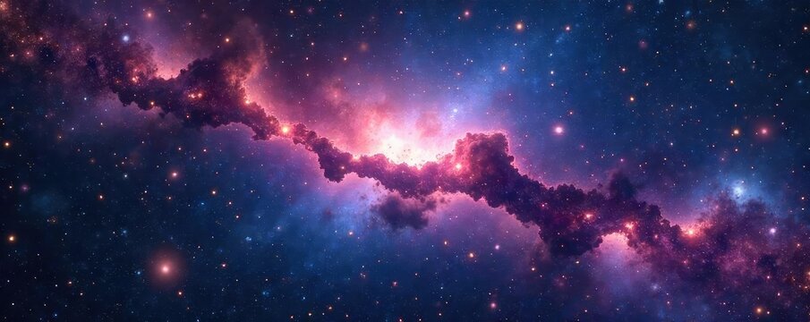 Celestial tapestry of stars forming a constellation, shimmering cosmic dust and nebulae in deep space Perfect for astrology, astronomy, science, and fantasy themes , bright, space, pattern