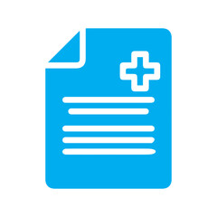 Obraz premium Medical record colored icon