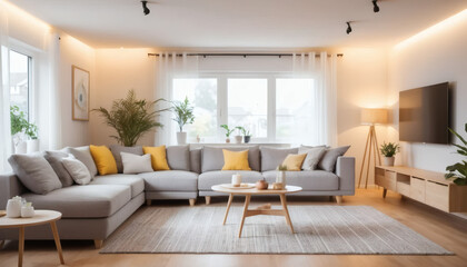 Modern Living Room Design Cozy and Bright Interior with Natural Light