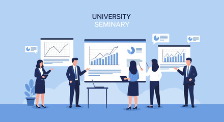 Engaging University Seminar on Data Analysis and Presentation for Business Professionals