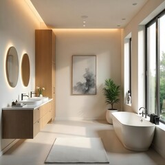 smart minimalist & simple leaving room interior 