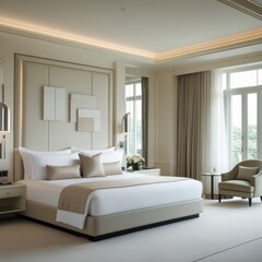 Smart bed room simple & minimalist design 