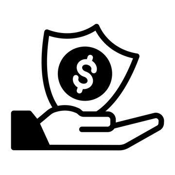Shield Protection Guard Icon from Accounting Icon Collection (Mixed Style)