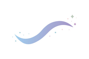 Subtle Watercolor Smear In Cool Tones With Scattered Dots