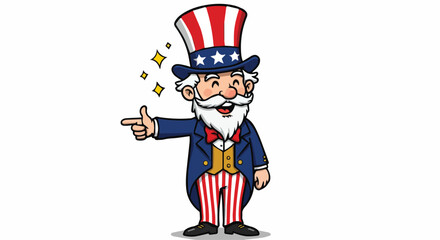 Patriotic American Mascot