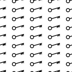 Seamless pattern of various keys, symbols of secret passwords