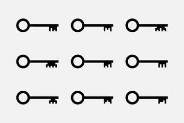Keys as symbols of passwords for access to confidential information
