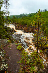 Firehole CCanyon in the Yellowstone National Park, the first national park in the US,  known for...