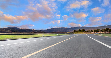 Road blue sky cloud landscape mountain nature outdoor travel
