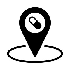 Pharmacy location glyph