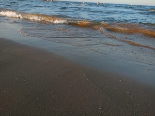 footprints on the beach