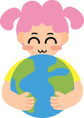 지구환경 여자아이